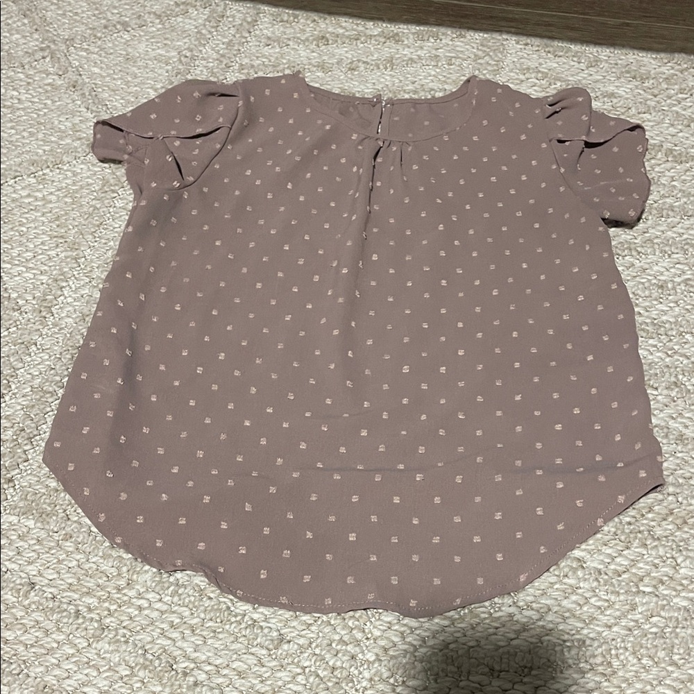 SHEIN Mauve Short Sleeve Blouse